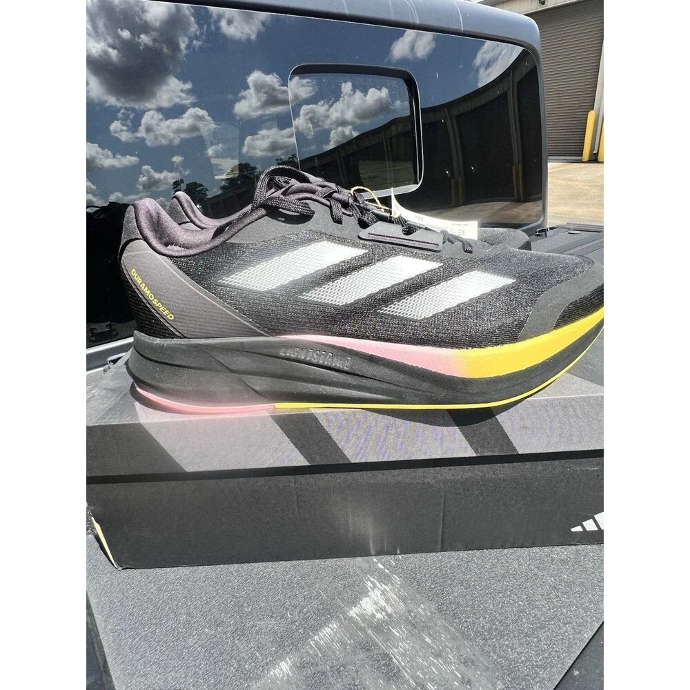 Adidas Duramo Speed M IE4036 Athletic Comfort Black Running Shoe Mens Size 9.5